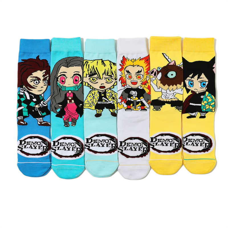 Anime Cosplay Demon Slayer - 6Pairs for Demon Slayer Mid length