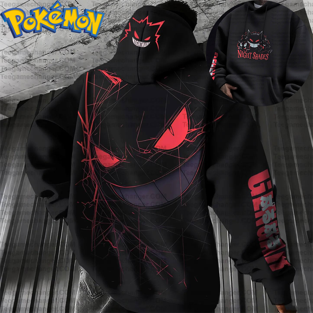 Cosplay Duo Anime - Pokemon Anime Gengar Cotton Hoodie Harajuku