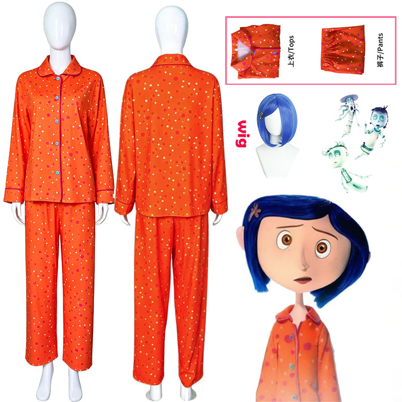 Movie Coraline Cosplay Pajamas - đánh giá và giá Anime Cosplay Props