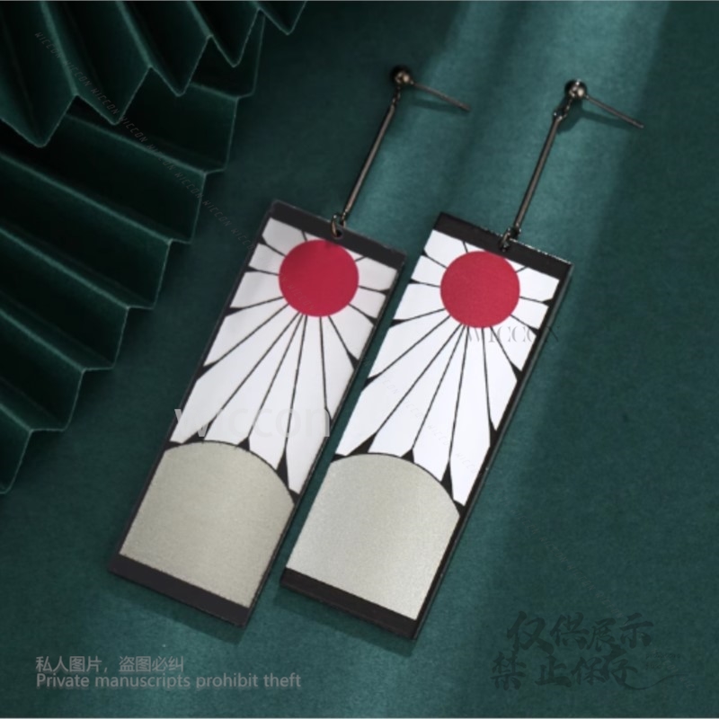 Acrylic Earrings Ear Clips Sty - đánh giá và giá Anime Cosplay Demon Slayer
