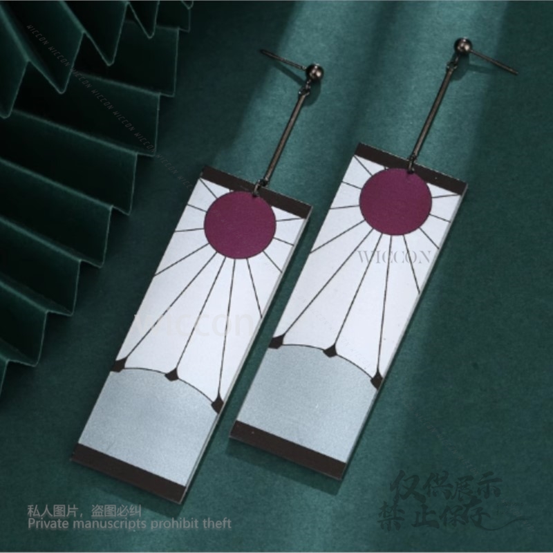 Acrylic Earrings Ear Clips Sty - đánh giá và giá Anime Cosplay Demon Slayer