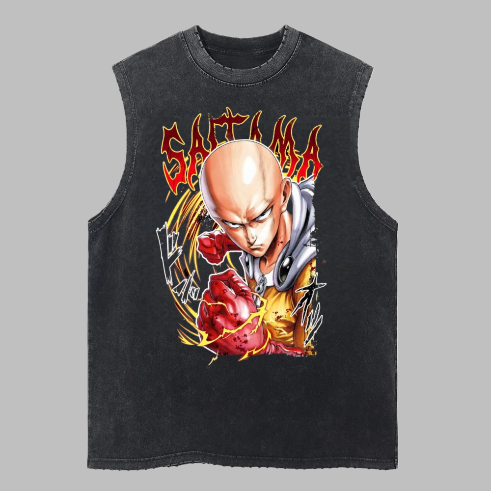 man Retro Cotton Washed Vest G - đánh giá và giá Anime Cosplay One Punch Man