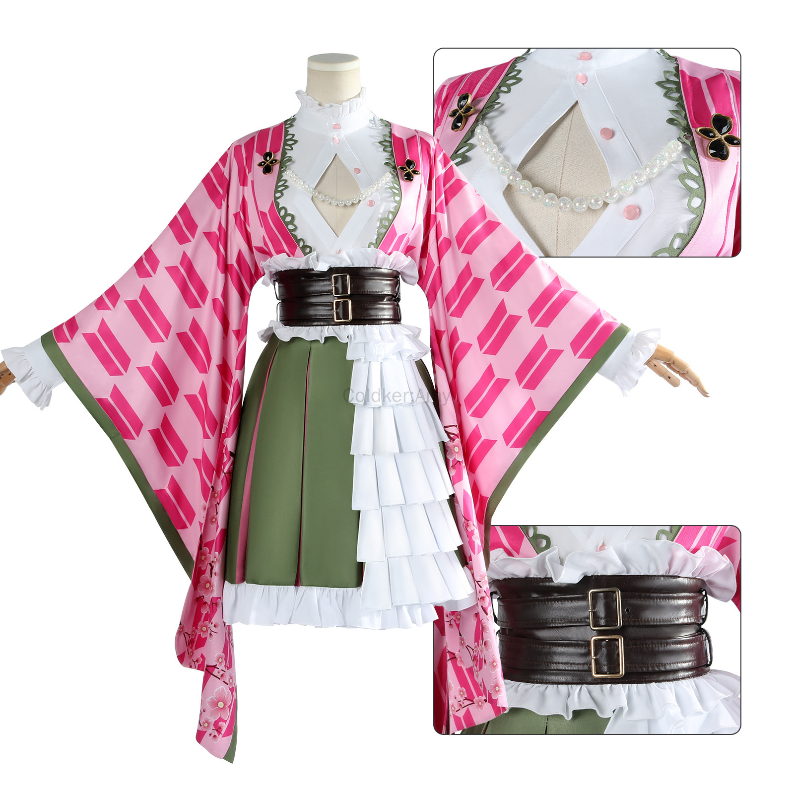 Mitsuri Cosplay Kanroji Mitsur - đánh giá và giá Anime Cosplay Kimono