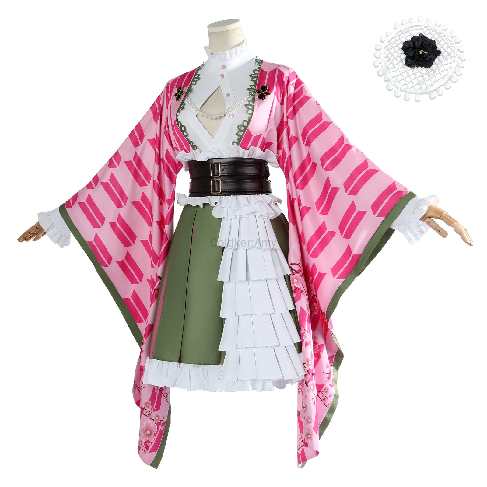 Mitsuri Cosplay Kanroji Mitsur - đánh giá và giá Anime Cosplay Kimono