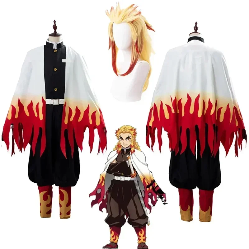 Rengoku Kyoujurou Fantasy Wigs - đánh giá và giá Anime Cosplay Demon Slayer