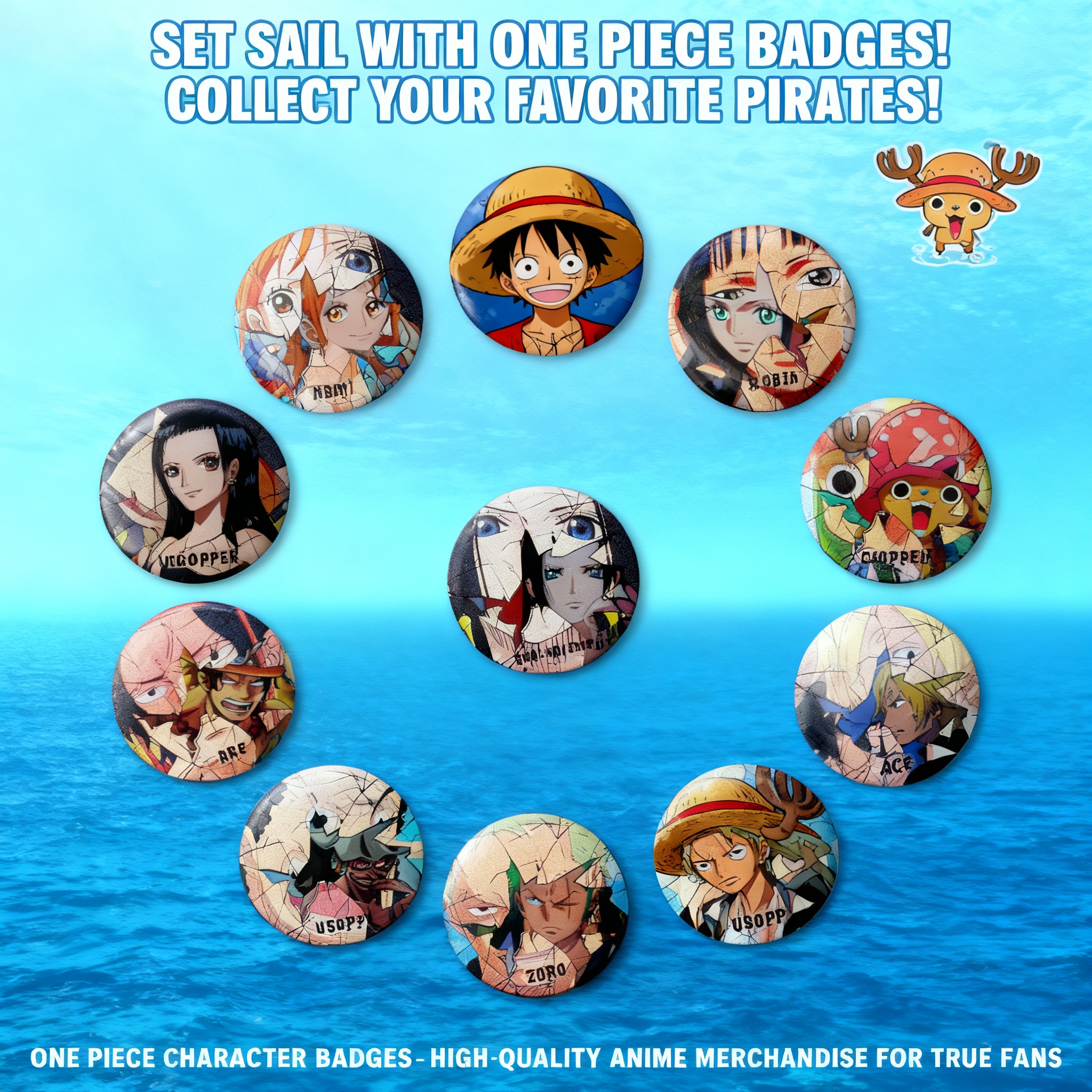 One Piece Anime Badge Pins Luf - đánh giá và giá Cosplay Anime Zoro
