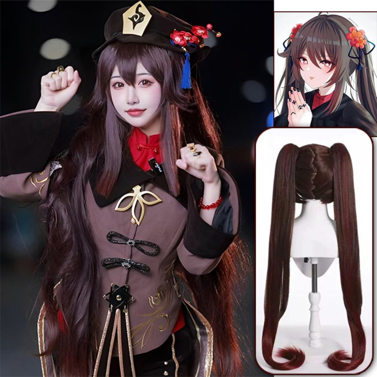 Genshin Impact Hu Tao Cosplay  - đánh giá và giá Cosplay Duo Anime