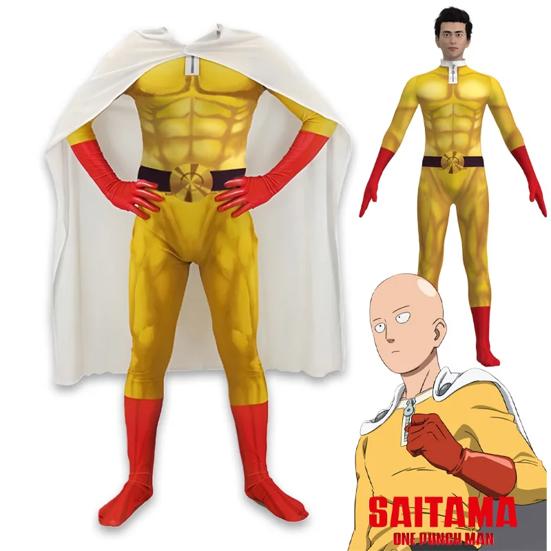 Saitama Full Cosplay Set One P - đánh giá và giá Anime Cosplay One Punch Man