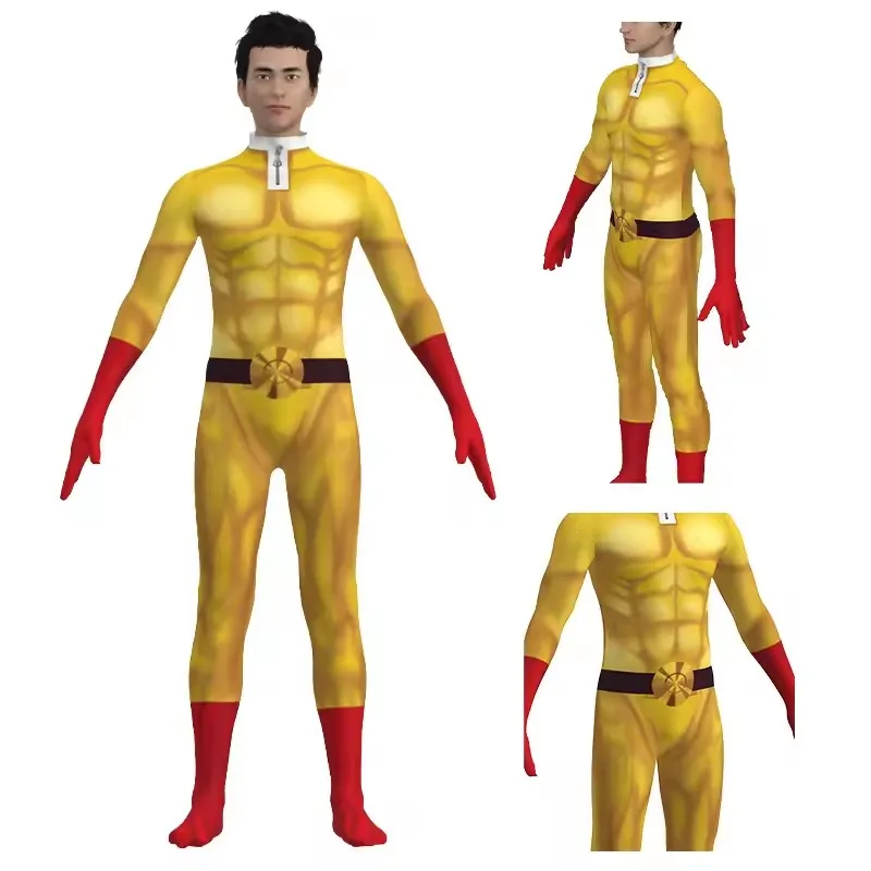 Saitama Full Cosplay Set One P - đánh giá và giá Anime Cosplay One Punch Man