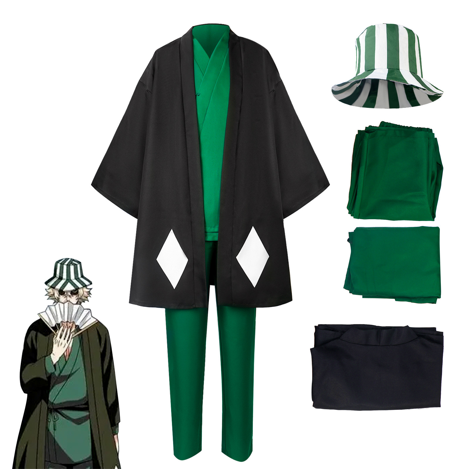 Anime Bleach Cosplay Urahara K - đánh giá và giá Anime Cosplay Kimono