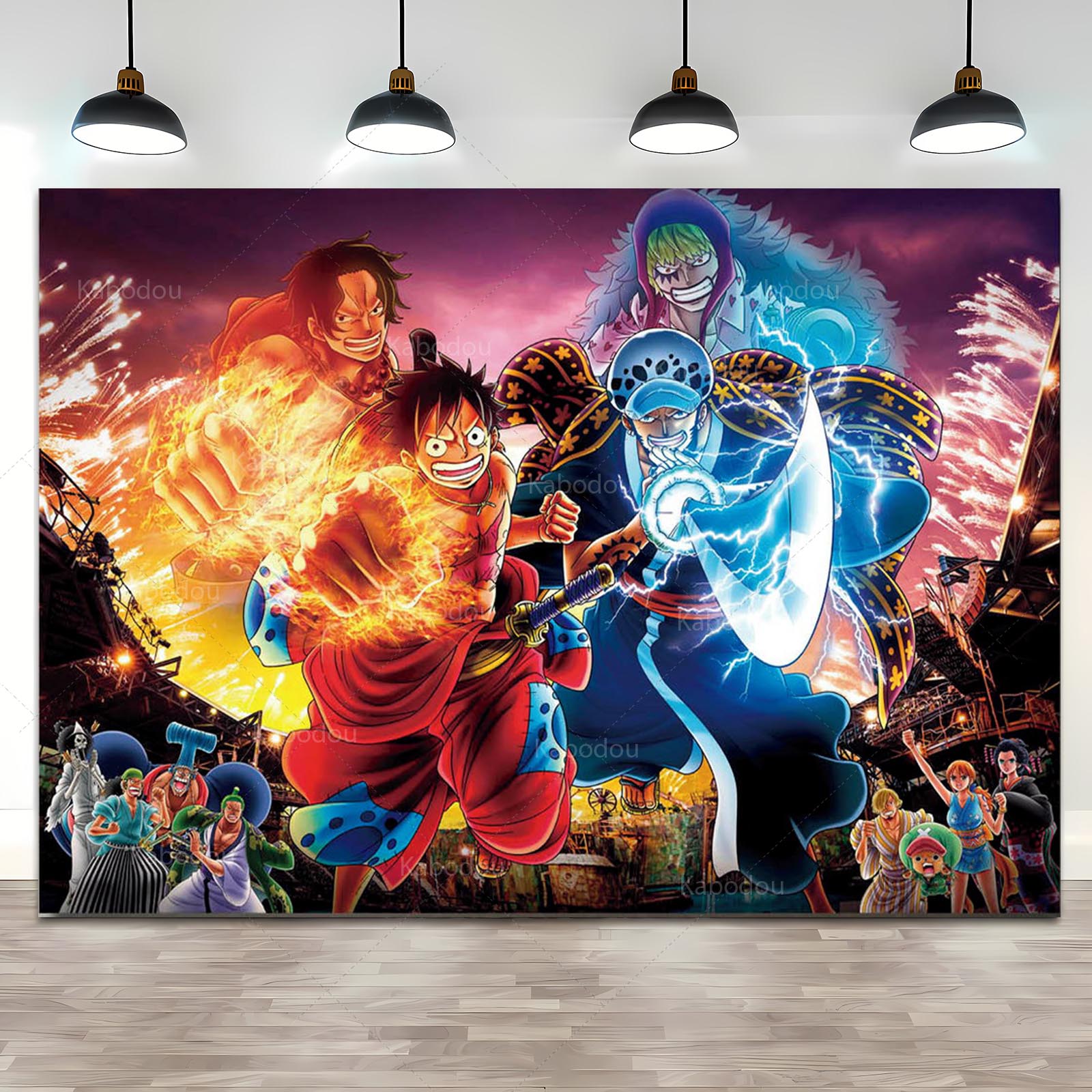 Anime One Piece Luffy Backdrop - đánh giá và giá Cosplay Anime Zoro