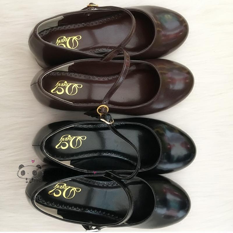 Low Heel Round Head PU Shoes G - đánh giá và giá Cosplay Korean Anime