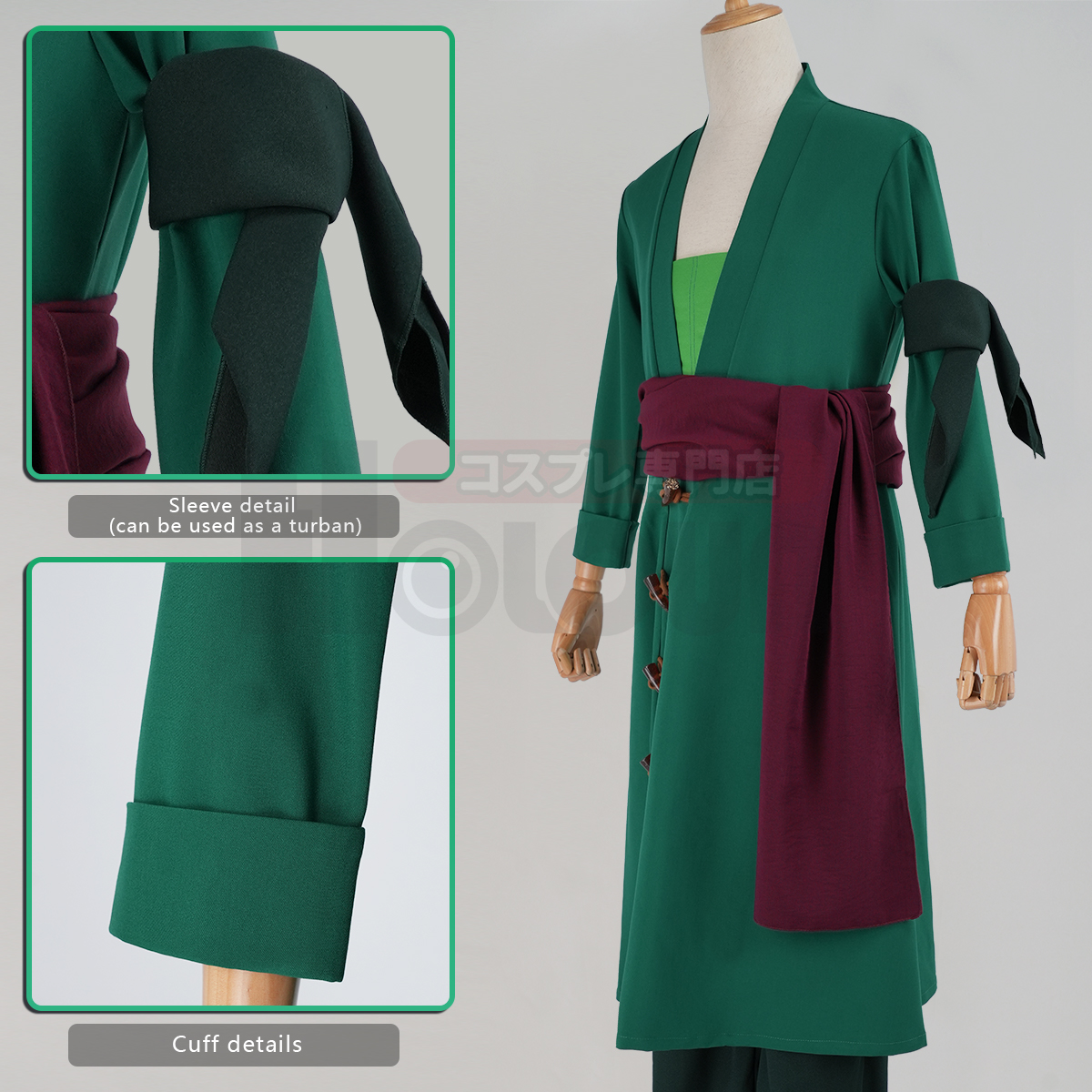 HOLOUN ONE Anime Roronoa Zoro  - đánh giá và giá Cosplay Anime Zoro